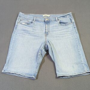 Levi's Jeans Shorts Women's 34 Blue Classic Bermuda Shorts Denim Jort